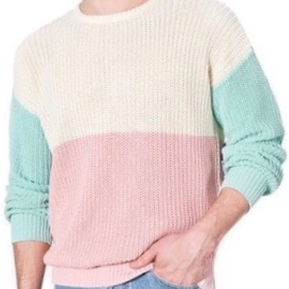 ISO AA Color Block Fisherman Pullover Size XL